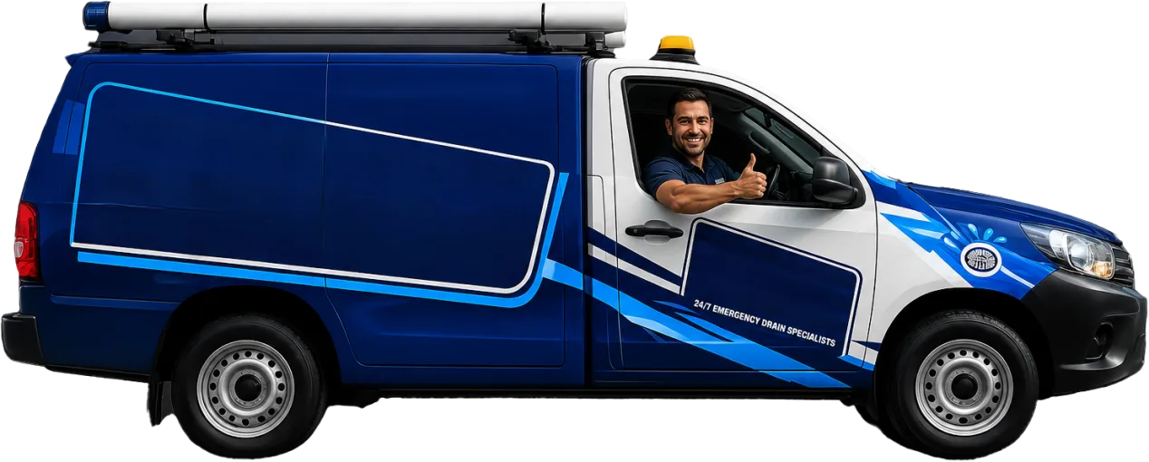 Service van at a Clovelly callout